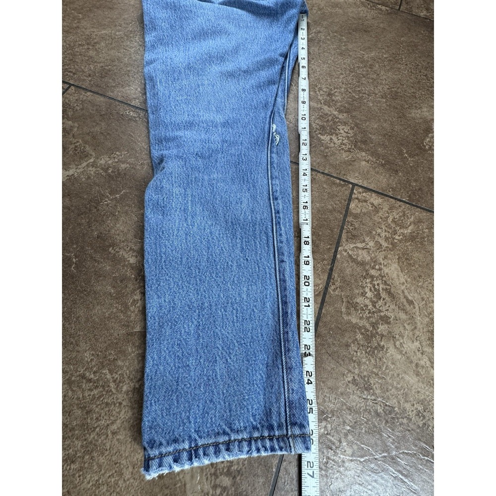 Levi's 501 Women's 26x28 Button Fly Skinny Leg Big E Light Washed Distressed - Picture 11 of 13